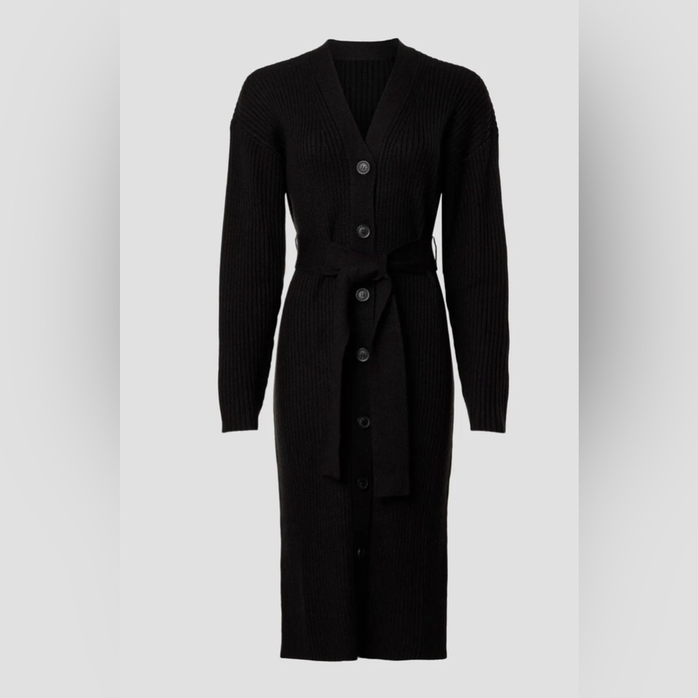 Marissa Webb Black Midi Cardigan or Dress Waist Tie XS